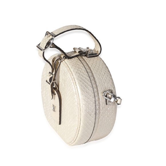 Metallic Gold Python Petite Boite Chapeau - Picture 4 of 7